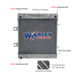 Worley Aluminum Radiator For Polaris Sportsman 400 / 450 / 500 2004-2008 2005 2006 2007