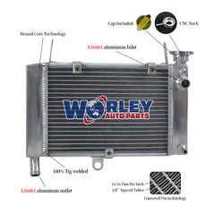 Worley Aluminum Radiator For 1997-2007 Yamaha YZF600R YZF 600R 98 99 00 01 02 03 04 05
