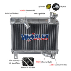 Worley Aluminum Radiator For Suzuki RG125 Gamma/Wolf 1986-1999 1987 1988 1989