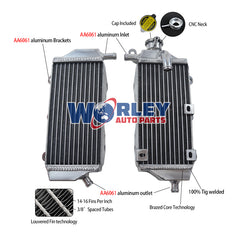 Worley Aluminum Radiator For Yamaha WR250F/YZ250FX WR 250 F 2015-2018 2016 2017