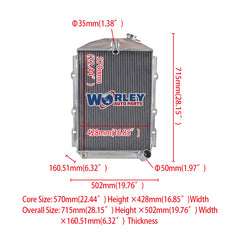 1Wolrey Aluminum Radiator FOR CHEVY HOT/STREET ROD 6 Cylinder 1938 manual
