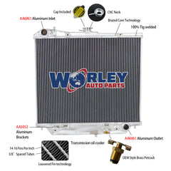 1Wolrey Aluminum Radiator Fit ISUZU TROOPER/BIGHORN VAUXHALL MONTEREY 3.0,3.1,3.2 AT 1991-2000 1992 1993 1994 1995 1996 1997 1998 1999