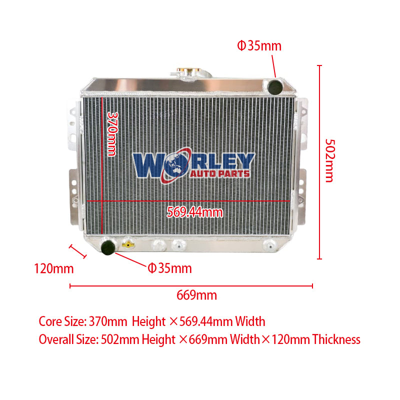 1Wolrey Aluminum Radiator Fits  1988-1993 1992 1991 FORD Courier PC/1985-1990 MAZDA B2200 Petrol Diesel