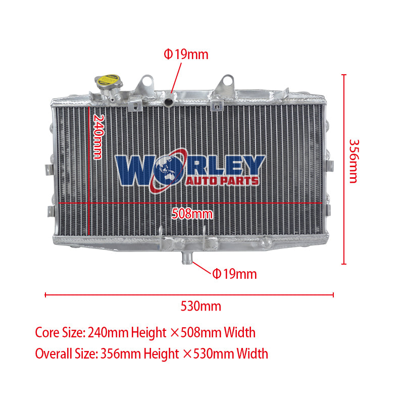 Wolrey Aluminum Radiator Fits TRIUMPH ROCKET 3 III 2300 2294CC 2004-2017 2016 2015 2014 2013 2012 2011 2010  2009 2008 2007 2006 2005