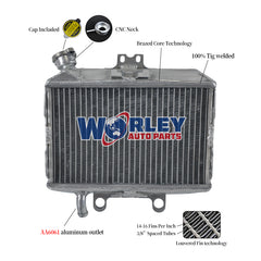 1Worley Aluminum Radiator FOR  HONDA CR125/CR125R/CR 125 R 1998 1999 98 99