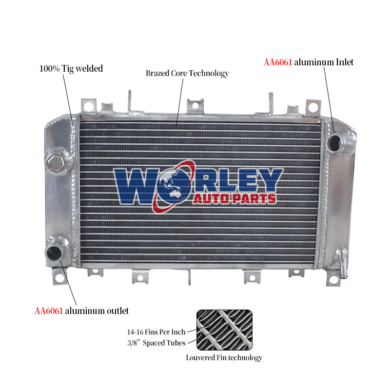1Worley Aluminum Radiator FOR  KAWASAKI Z1000 ZR1000A 2003-2006 2005 2004