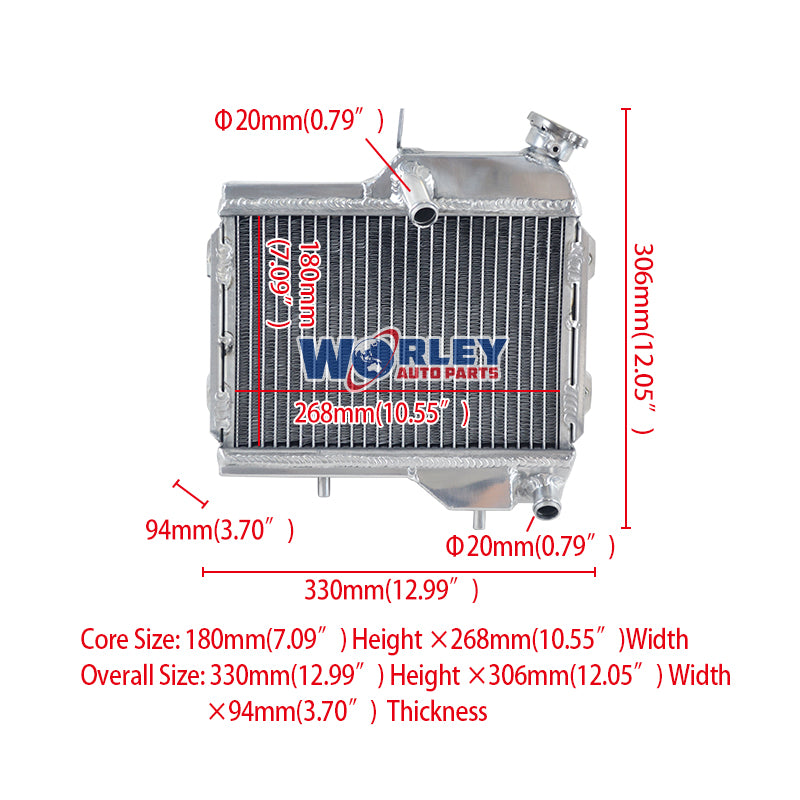 1Worley Aluminum Radiator FOR Yamaha TZM150 1998 TZM 150 1998
