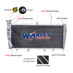 1Worley Aluminum Radiator For 1999 2000 2001 2002 2003 2004 Triumph Sprint ST 955I
