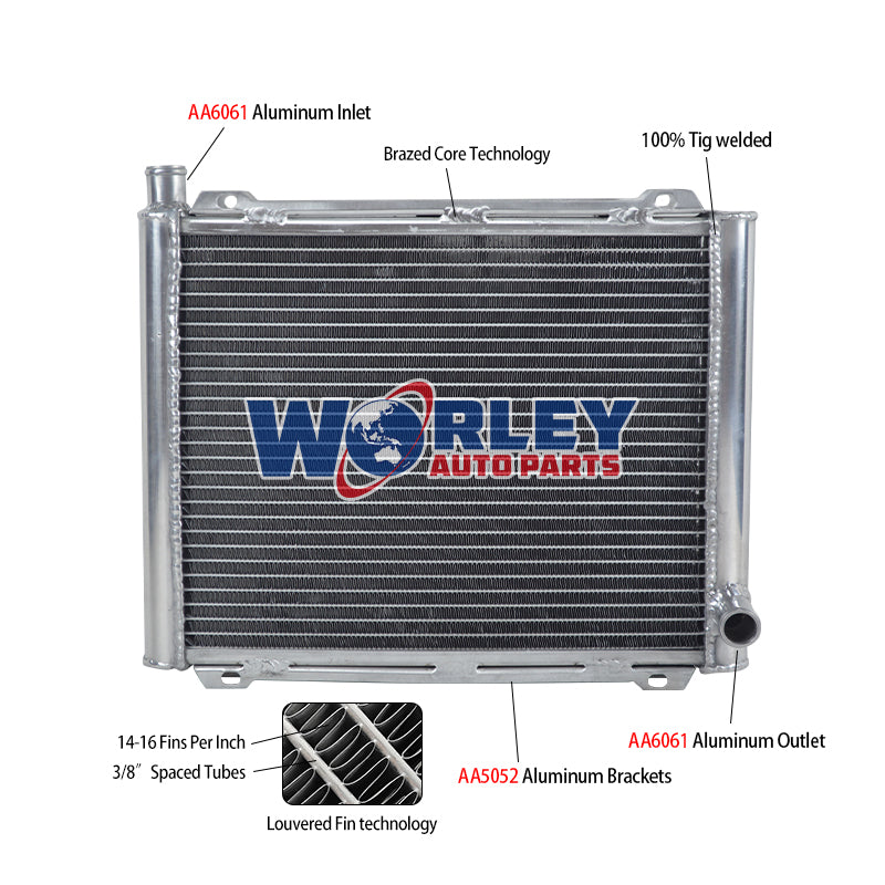 1Worley Aluminum Radiator For CAN AM OUTLANDER/MAX/RENEGADE L 450/500/650/800/1000 2012-2022 2013 2014 2015 2016