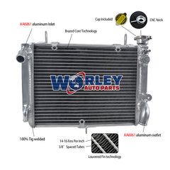 1Worley Aluminum Radiator For Yamaha YZF-R6 R6 1999-2002 2000 2001 99 00 01 02
