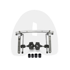 Worley Motorcycle Windshield Windscreen For Yamaha V Star 650 XVS650 250 1100 18''x16'' Handlebar Windshield Windscreen