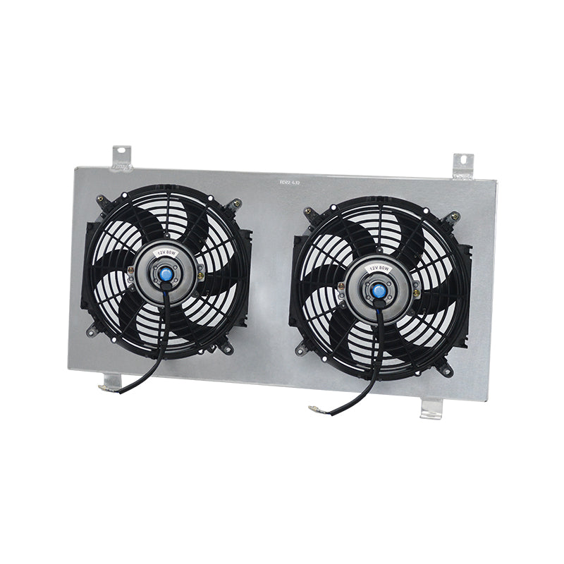 2Worley Aluminum Radiator Fan Shroud Kit Fits 1998-2003 2002 2001 2000 Subaru LIBERTY / OUTBACK H6 3.0L