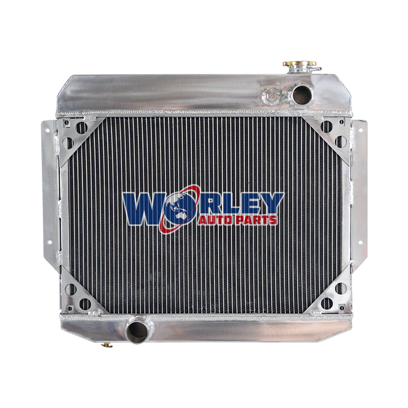 2Wolrey Aluminum Radiator FOR 1958-1960 1959 Lincoln Premiere V8 4-BBL AT