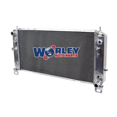 2Wolrey Aluminum Radiator FOR 1999-2014 SILVERADO SIERRA TAHOE YUKON 2000 2001 2002 2003