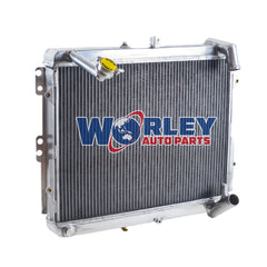 2Wolrey Aluminum Radiator Fit 1989 1990 1991 1992 Mazda RX7 FC3S