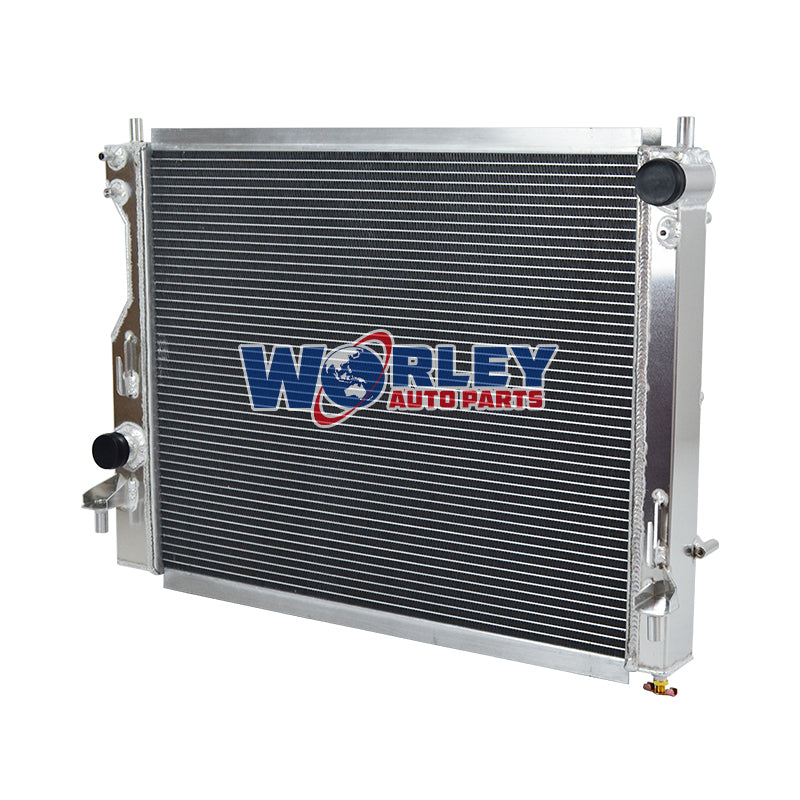 2Wolrey Aluminum Radiator Fit 2005-2014 Ford Mustang 3.7L 4.0L 4.6L 5.0L V6 V8 CU2789 2006 2007 2008 2009 2010 2011 2012 2013