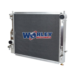 2Wolrey Aluminum Radiator Fit 2005-2014 Ford Mustang 3.7L 4.0L 4.6L 5.0L V6 V8 CU2789 2006 2007 2008 2009 2010 2011 2012 2013
