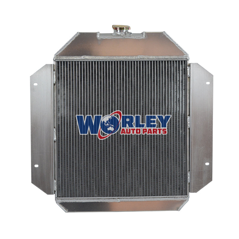 2Wolrey Aluminum Radiator Fit Ford F-100, F-250, F-350 1967-1979; F-150 1978-1979 MT