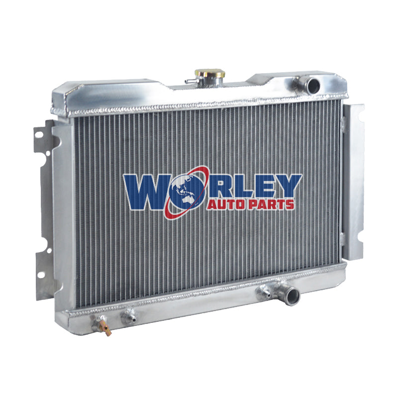 2Wolrey Aluminum Radiator Fit Nissan 720 1983-1986 2.4L 2.0L L4 SPAWON 1984 1985