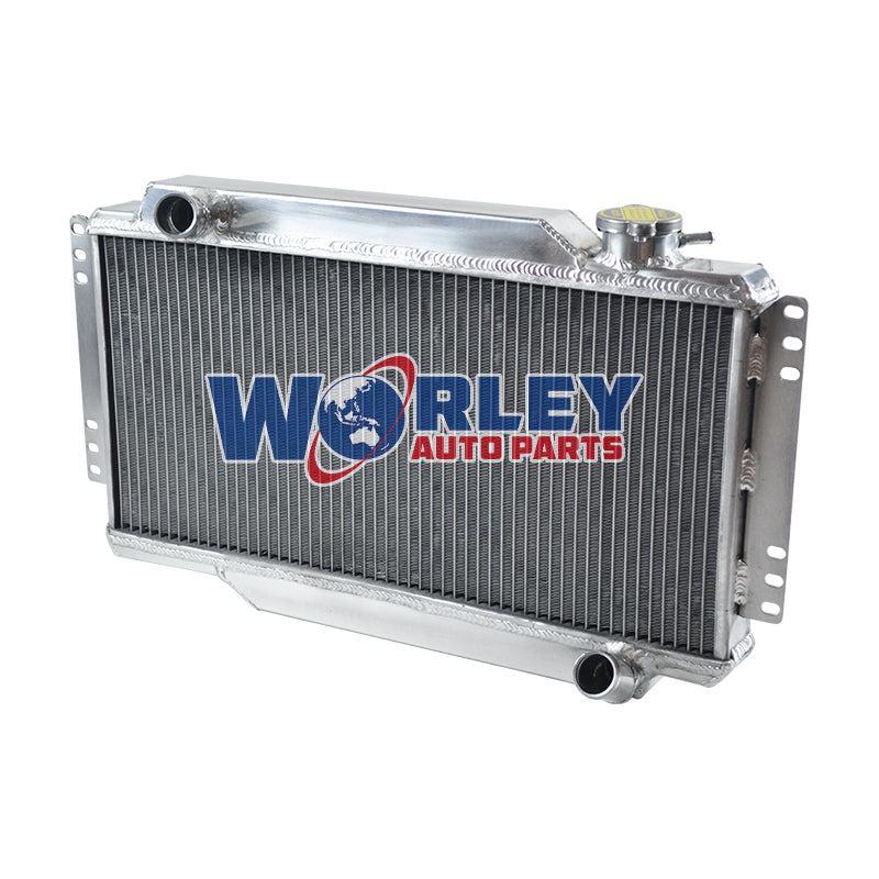 2Wolrey Aluminum Radiator Fit TRIUMPH SPITFIRE MARK III/IV/1500 1964-1978 1965 1966 1967 1968 1969 1970