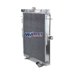 2Wolrey Aluminum Radiator Fit Toyota Landcruiser HDJ78 HDJ79 HZJ78 HZJ79 1HZ 4.2L
