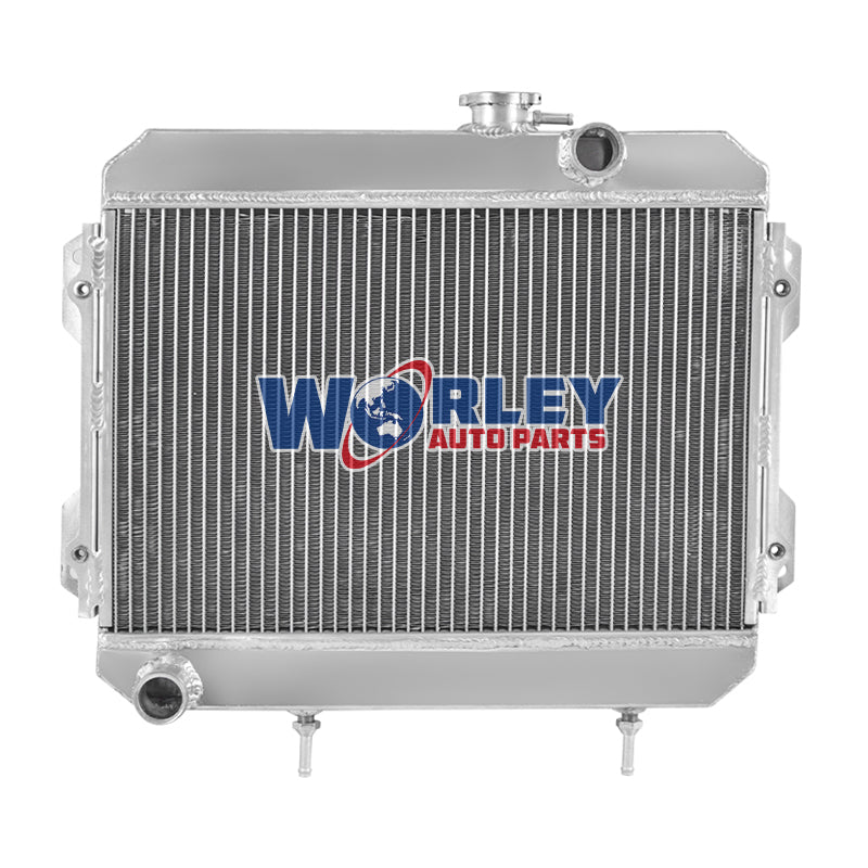 2Wolrey Aluminum Radiator Fits 1974-1985 TOYOTA COROLLA KE30 KE38 KE55 KE70 AT 1975 1976 1977 1978 1979 1980 1981 19852 1983 1984