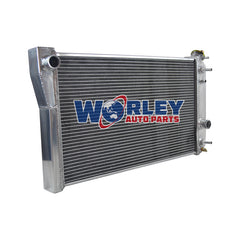 2Wolrey Aluminum Radiator Fits 1984-1990 CHEVY Chevrolet Corvette C4 Small Block V8 5.7L