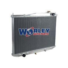 2Wolrey Aluminum Radiator Fits  1997-2001 Nissan Navara D22 3.2L 4cyl Diesel AT/MT 1998 1999 2000