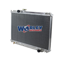 2Wolrey Aluminum Radiator Fits 1999-2003 2000 2001 2002 Toyota Crown 2.5 1JZ-GTE JZS171