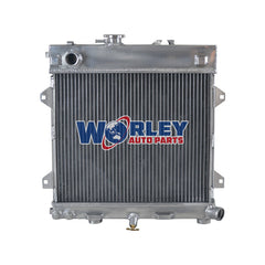 2Wolrey Aluminum Radiator Fits BMW E30 M10 316i 318i 1982-1991 manual 1983 1984 1985 1986