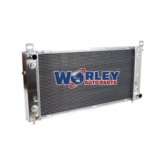 2Wolrey Aluminum Radiator Fits  Chevrolet Silverado 1500 2500 3500 4.8L 5.3L 6.0L V8 