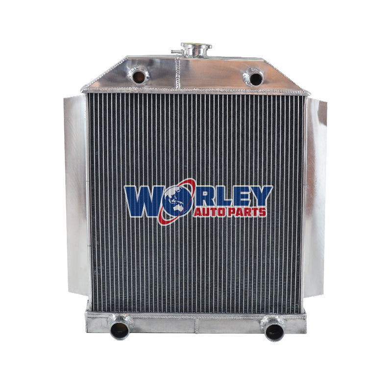2Wolrey Aluminum Radiator Fits  FORD CAR FLATHEAD V8 1949-1953 1950 1951 1952 MT