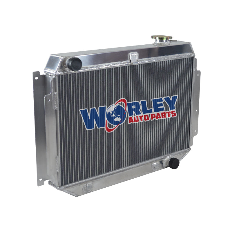 2Wolrey Aluminum Radiator Fits HOLDEN Kingswood HG HT HK HQ HJ HX HZ V8 Chev engine