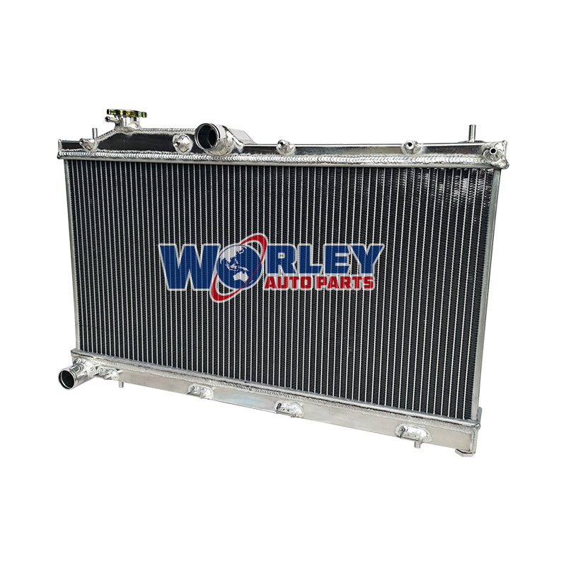 2Wolrey Aluminum Radiator Fits Subaru Impreza WRX STI & Legacy 2.0L 2.5L MT 2008-2018 2009 2010 2011 2012 2013 2014 2015 2016 2017