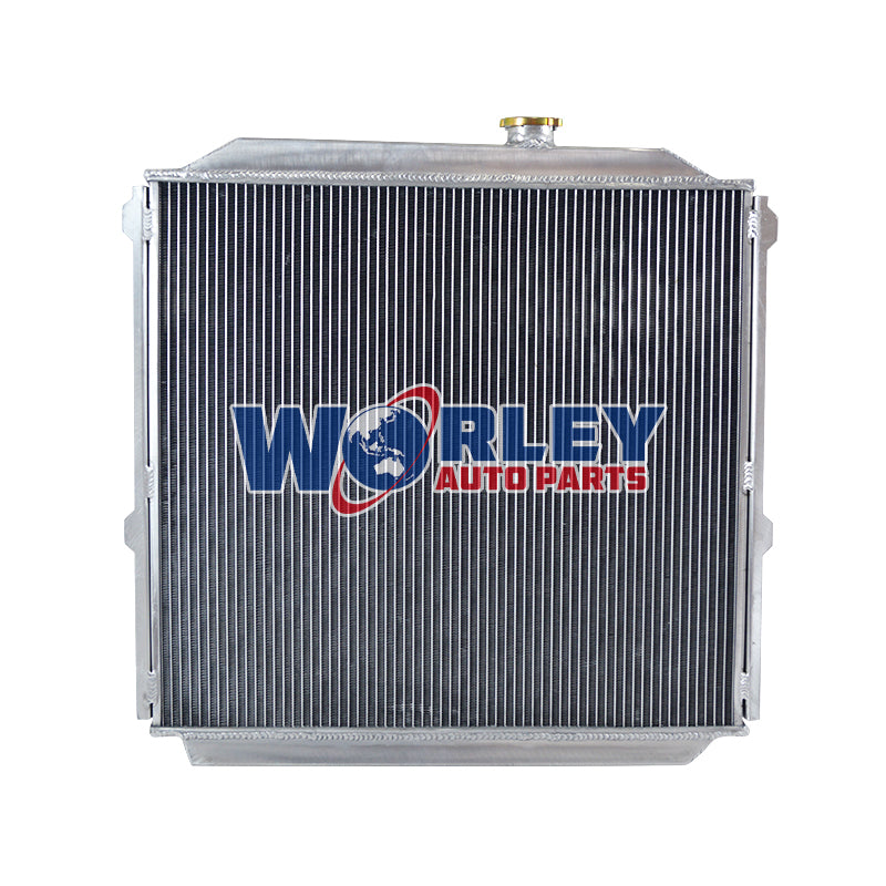 2Wolrey Aluminum Radiator Fits Toyota Land Cruiser Prado KZJ90 KZJ95 3.0 Diesel 1996-2002  1997 1998 1999 2000 2001