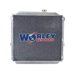 2Wolrey Aluminum Radiator Fits Toyota Land Cruiser Prado KZJ90 KZJ95 3.0 Diesel 1996-2002  1997 1998 1999 2000 2001