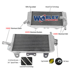 2Worley Aluminum Radiator FOR Yamaha YZF450 WR450 YZ 450 F WR 450 F  2007 2008 2009