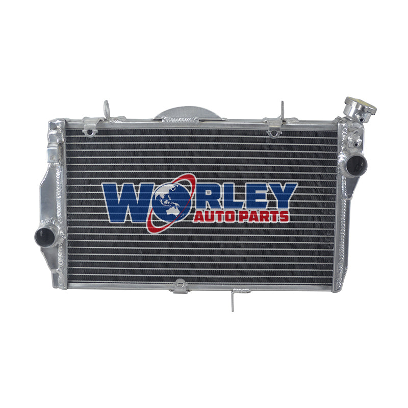 2Worley Aluminum Radiator For Honda CBR1100 CBR1100XX BLACKBIRD FUEL INJECTED 1997-2003 1998 1999 2000 2001 2002