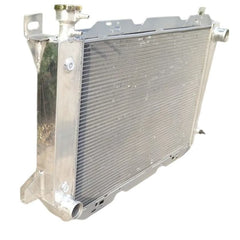 LUXERAD 4-Row Aluminum Radiator For 1985-1997 Ford F150/F250/F350/Bronco 7.5L V8 – Silver, Crossflow