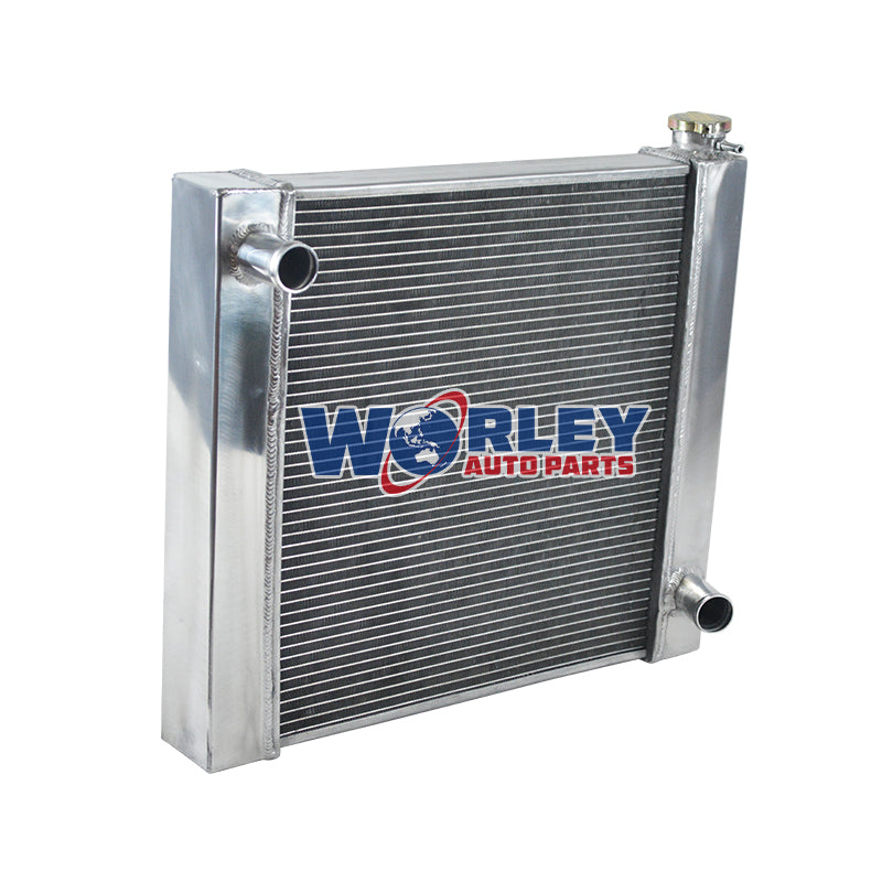 3Wolrey Aluminum Radiator FOR Chevy GM SBC BBC Universal 22"x19.7"