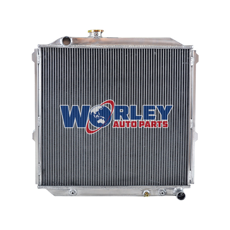 3Wolrey Aluminum Radiator Fits Toyota Land Cruiser Prado KZJ90 KZJ95 3.0 Diesel 1996-2002  1997 1998 1999 2000 2001