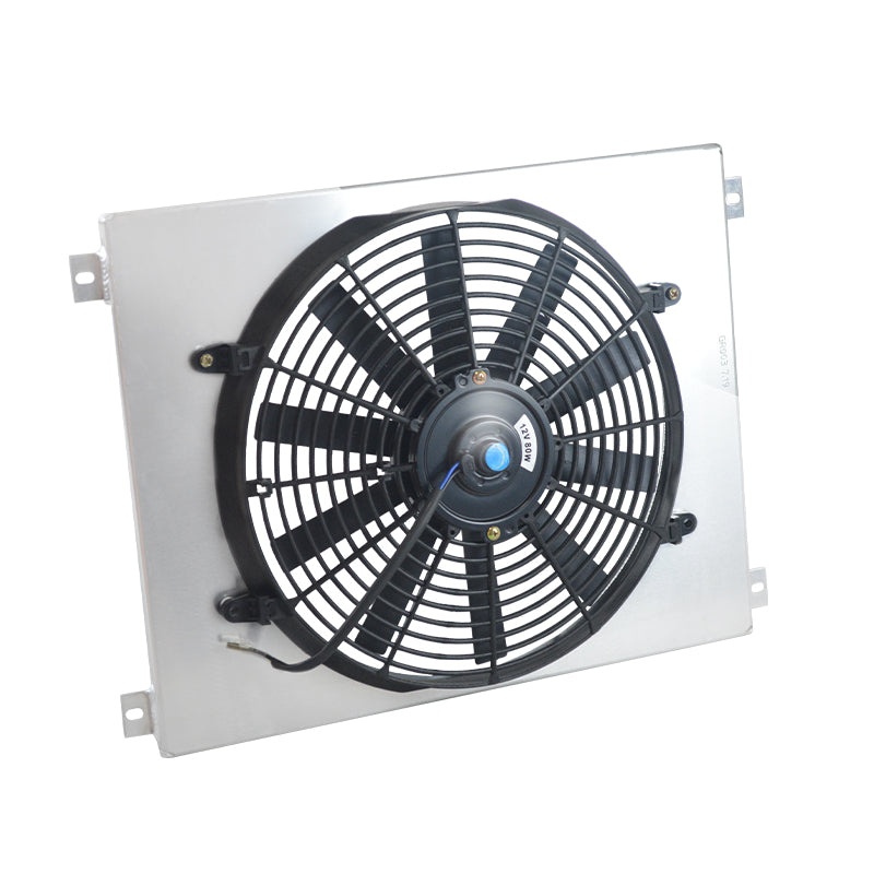 3Worley Aluminum Radiator Fan Shroud Kit Fits Aluminum Shroud + Fan for Ford Fairlane 1963-1969 / Ford Mustang 1967-1969 