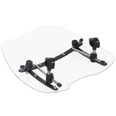 Worley Motorcycle Windshield Windscreen For Yamaha V Star 650 XVS650 250 1100 18''x16'' Handlebar Windshield Windscreen
