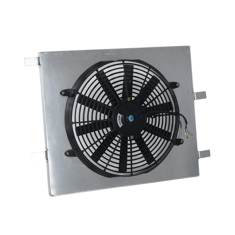 4Worley Aluminum Radiator Fan 4Shroud Kit Fits  2011-2017 2016 2015 Nissan Juke 2018 2019 Sentra 1.6L MT