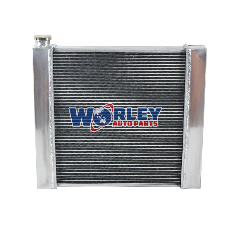 4Wolrey Aluminum Radiator FOR Chevy GM SBC BBC Universal 22"x19.7"