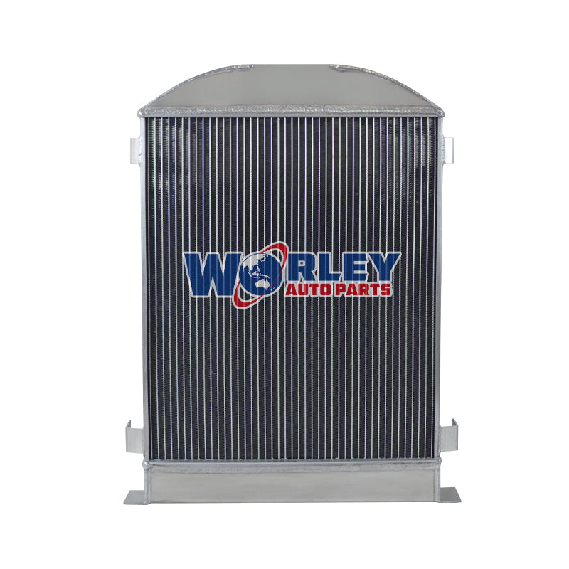 4Wolrey Aluminum Radiator Fits 1932 FORD HI-BOY Grill Shells CHEVY ENGINE