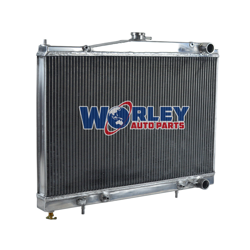 4Wolrey Aluminum Radiator Fits 1993-2006 Nissan Skyline R33 R34 Stagea GTS 2.0L 2.5L 6cyl MT
