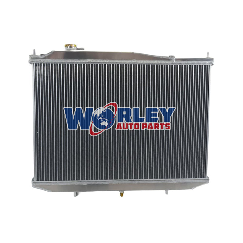 4Wolrey Aluminum Radiator Fits  1997-2001 Nissan Navara D22 3.2L 4cyl Diesel AT/MT 1998 1999 2000