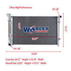 Vy Commodore Radiator Wolrey Aluminum Radiator Fits 2002 2003-2004 Holden VY Commodore V6 3.
