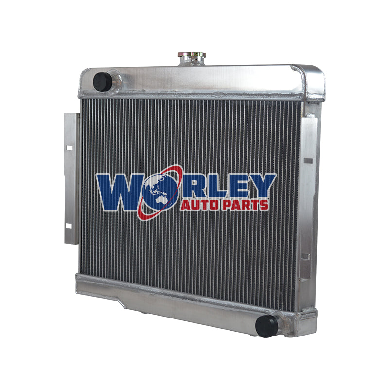 4Wolrey Aluminum Radiator Fits Jeep CJ Series CJ5 CJ7 w/ Chevy V8 1972-1986 1973 1974 1975 1976 1977